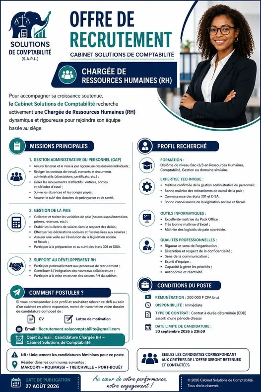 SOLUTION COMPTABLE RECRUTE RH