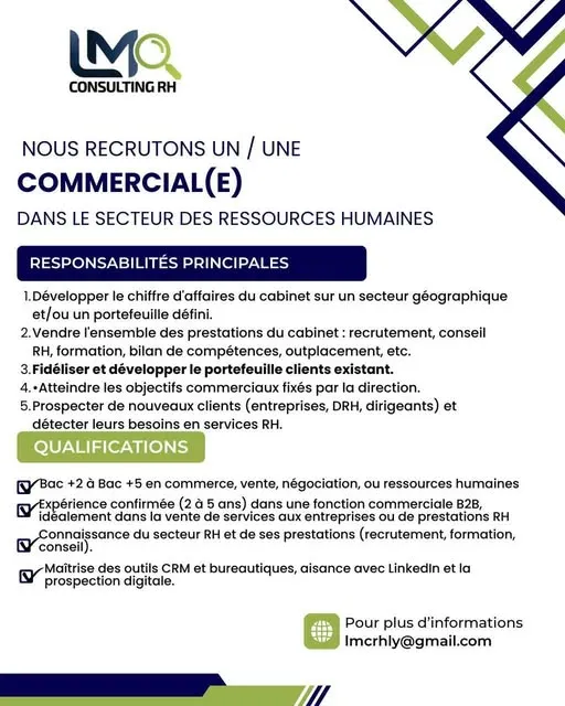 ML RECRUTE COMMERCIAL(E) SENIOR