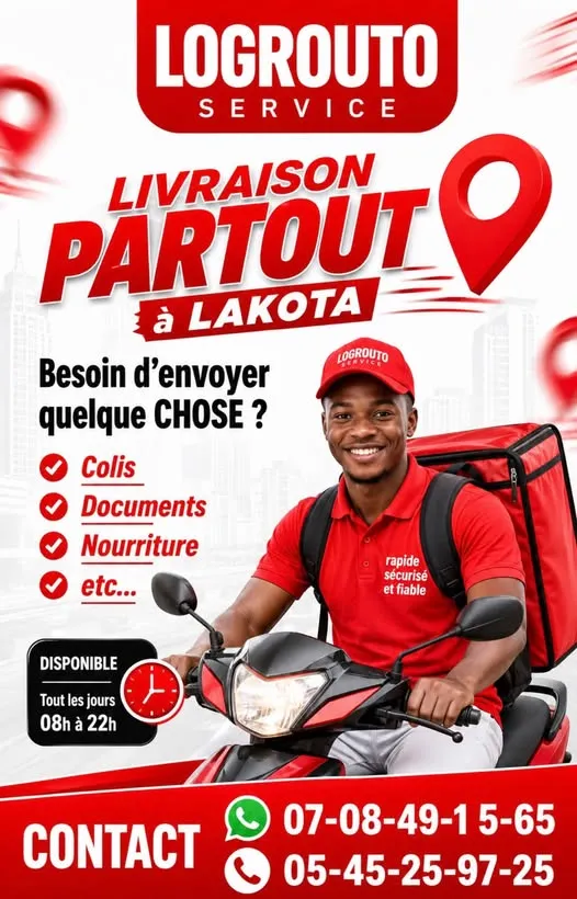 RECRUTEMENT – AGENTS DE LIVRAISON À LAKOTA