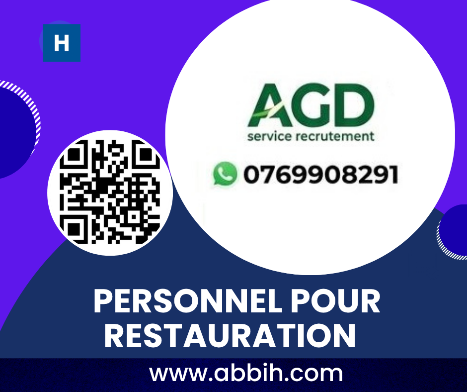 AGD RECRUTE CUISINIÈRES ET SERVEURS