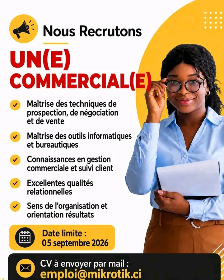RECRUTEMENT DE COMMERCIALE /MARKETING