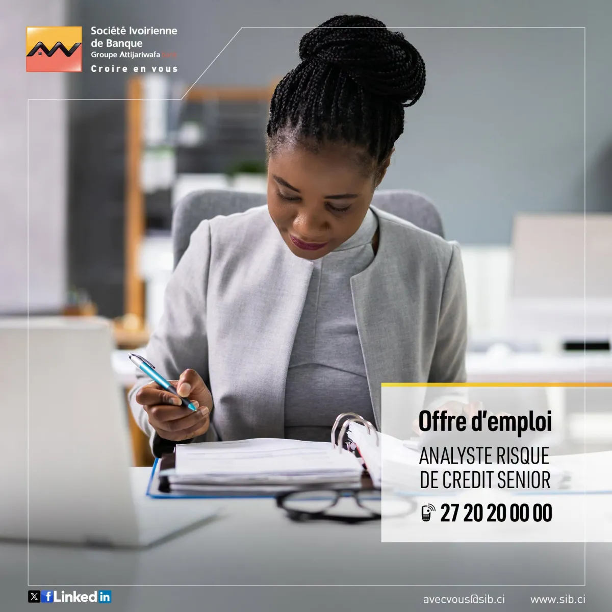 ANALYSTE RISQUE DE CREDIT SENIOR (H/F)