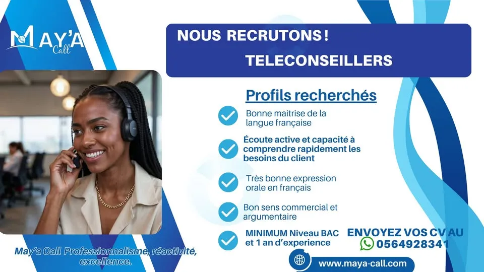RECRUTEMENT DES TÉLÉCONSEILLERS / TÉLÉCONSEILLÈRES