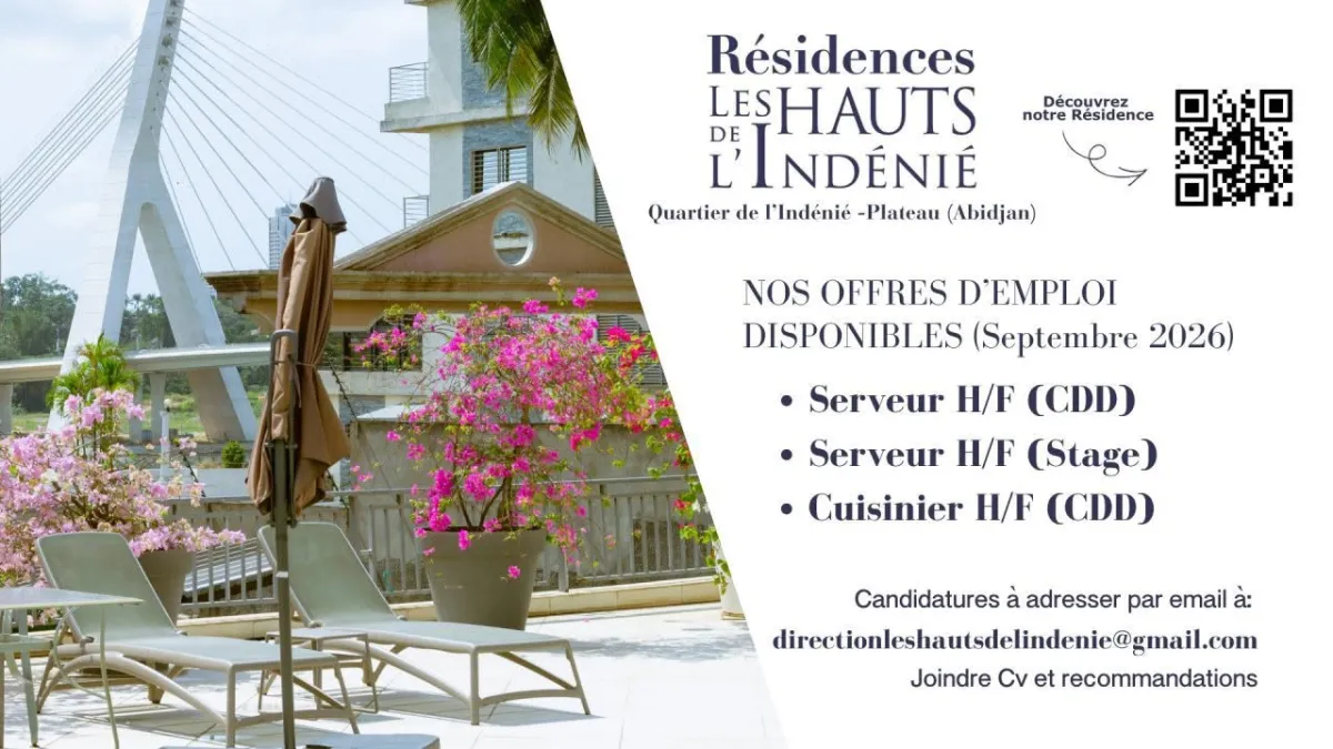 RESIDENCE RECRUTE PLUSIEURS PROFILS