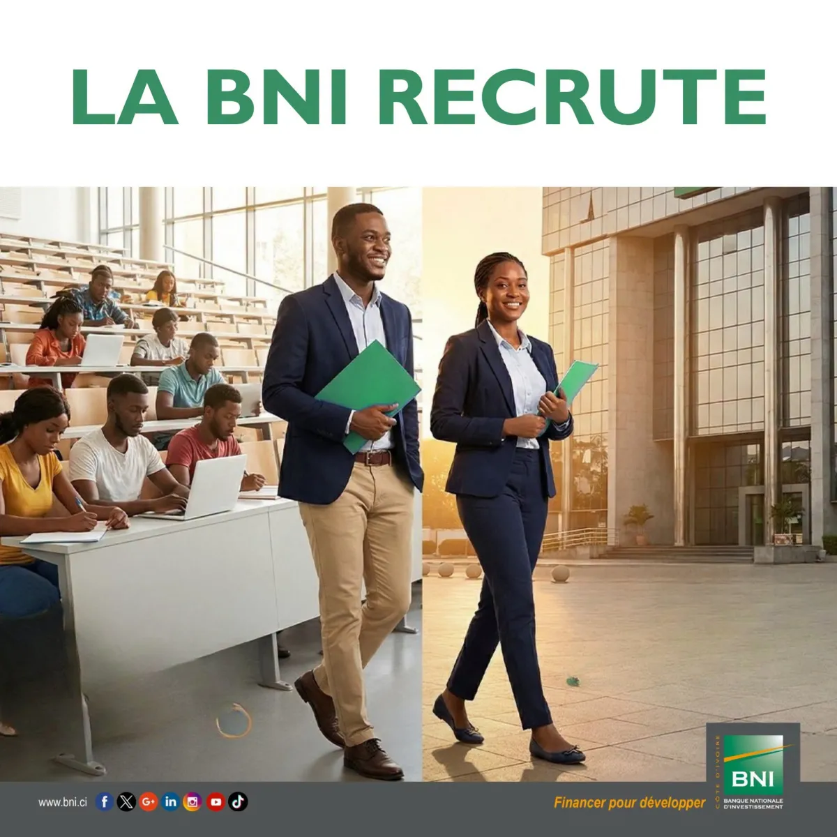 LA BNI RECRUTE PLUSIEURS POSTES