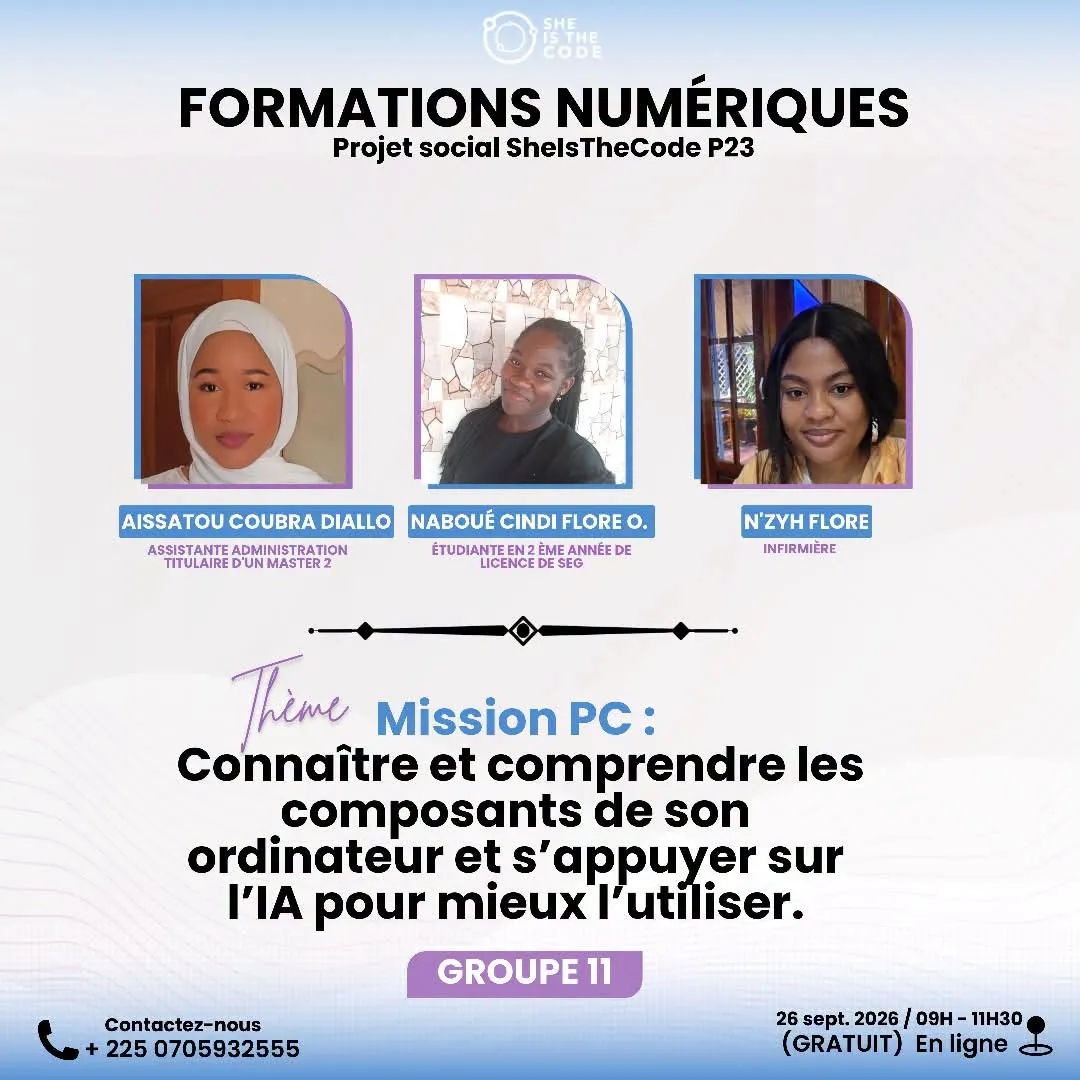 FORMATION GRATUITE NUMERIQUE POUR MIEUX COMPRENDRE VOTRE ORDINATEUR