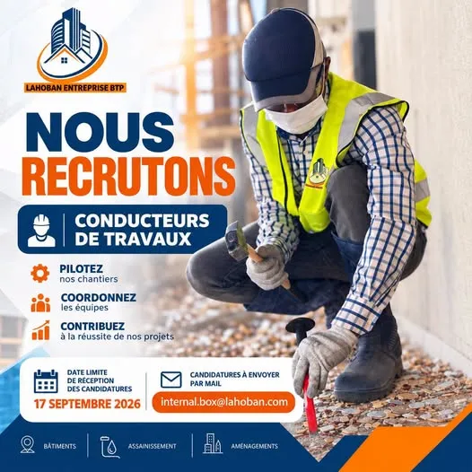 CONDUCTEUR DE TRAVAUX BTP