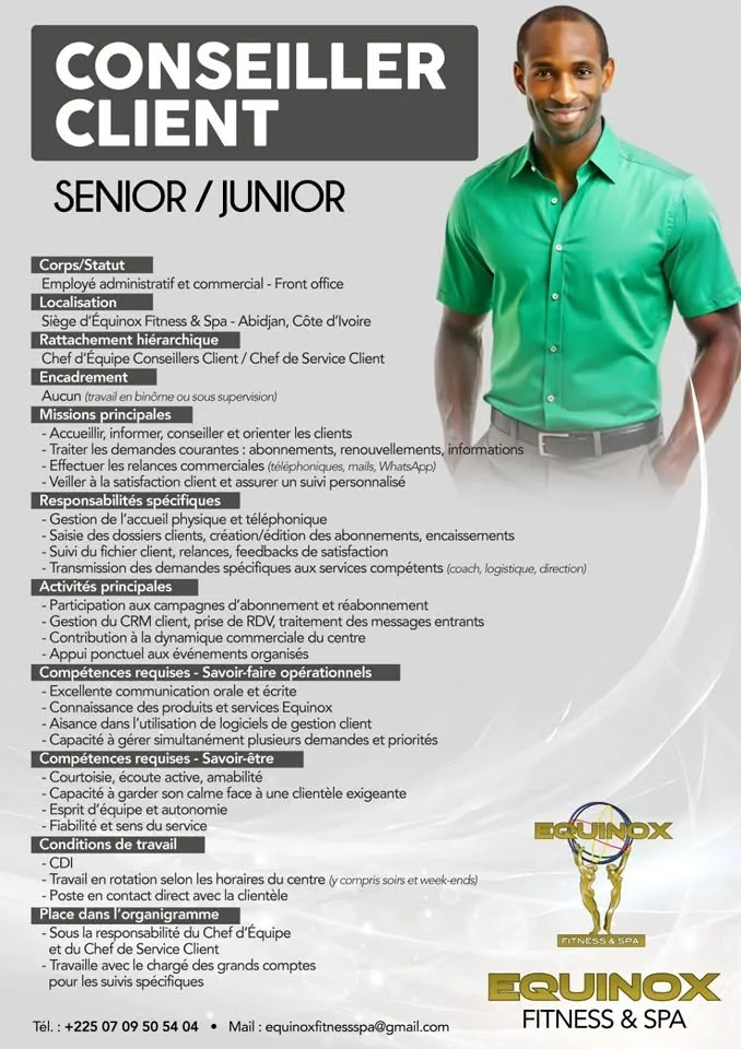 SPA RECRUTE CONSEILLER CLIENT