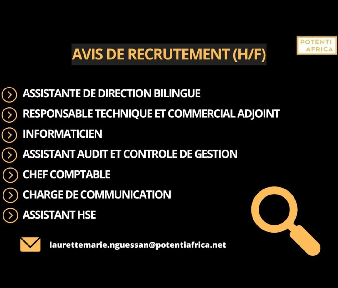 RECRUTEMENT DE PLUSIEURS POSTES