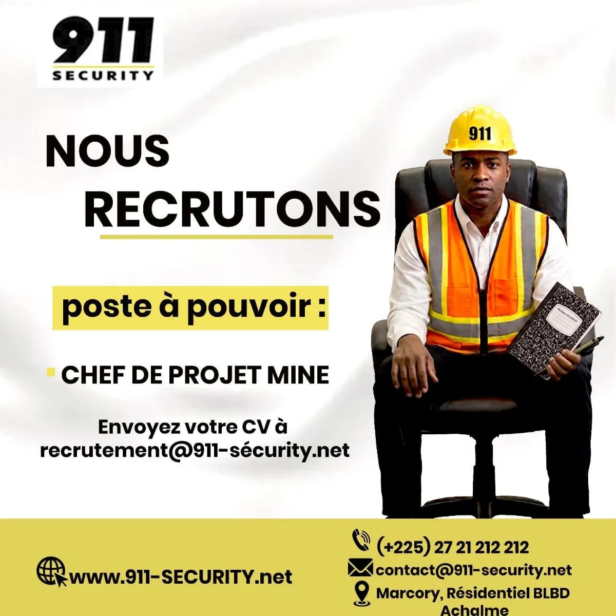 RECRUTEMENT CHEF DE PROJET MINIER