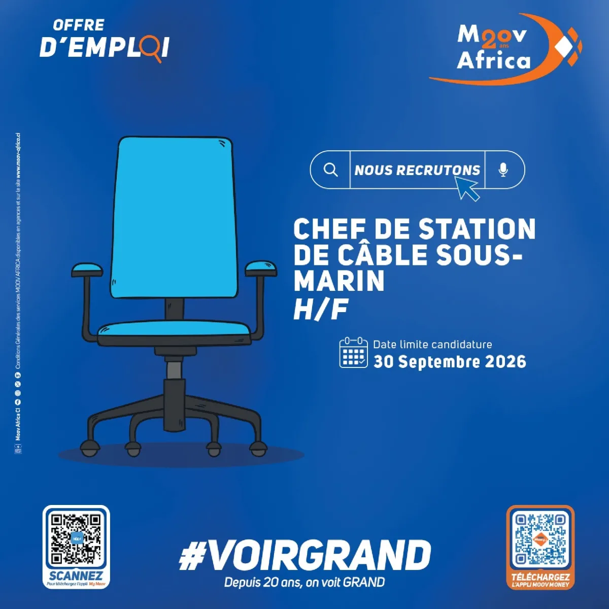 CHEF DE STATION DE CÂBLE SOUS-MARIN