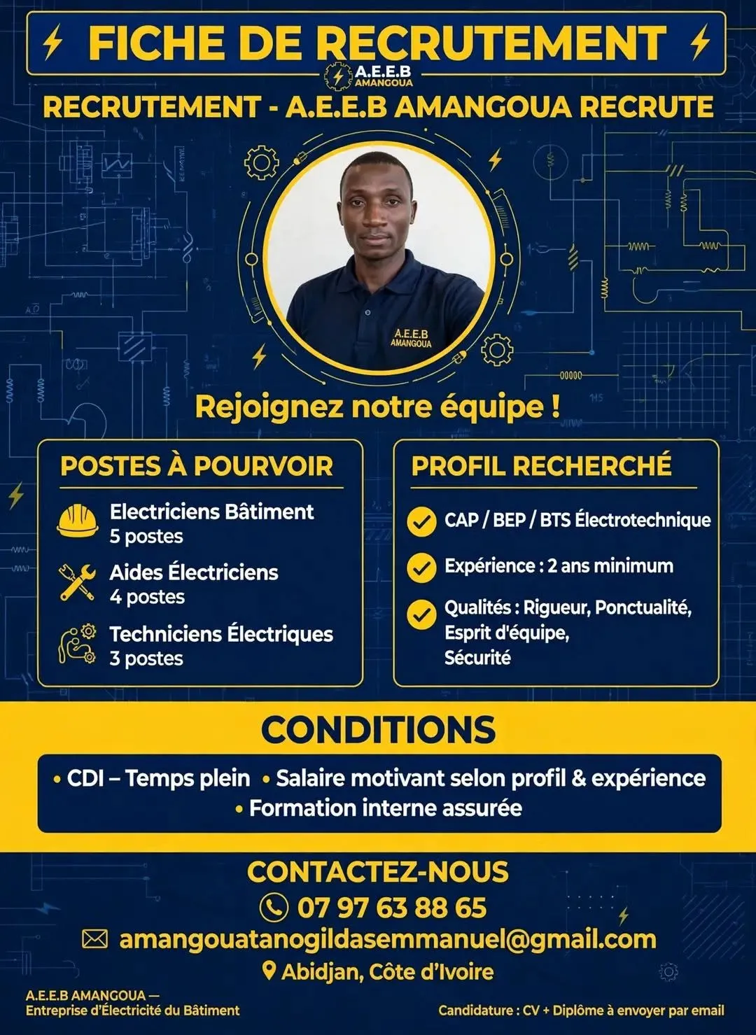 RECRUTEMENT DE PLUSIEURS POSTES