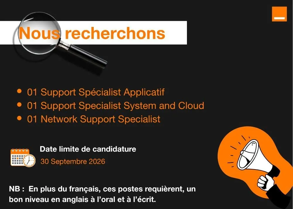 RECRUTEMENT DE PLUSIEURS POSTES