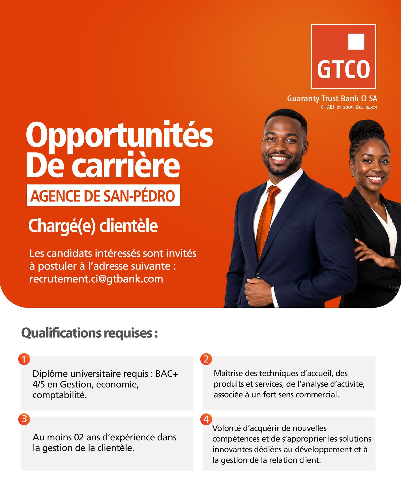 RECRUTEMENT CHARGE DE CLIENTELE (H/F)
