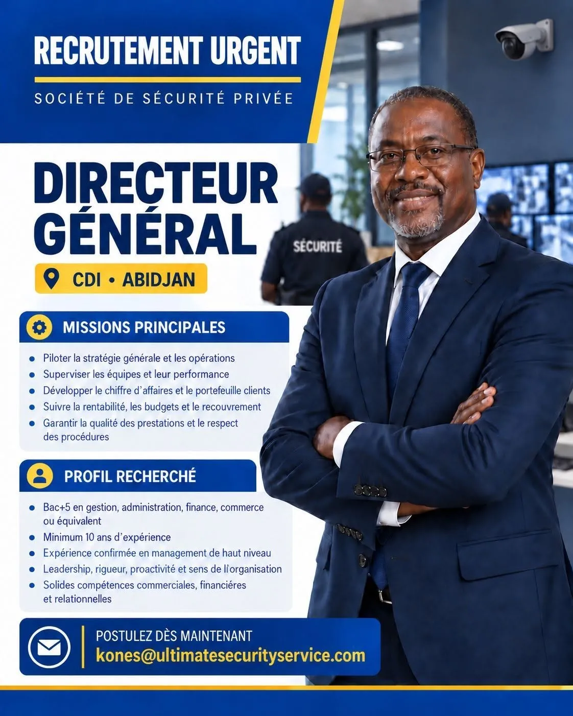 RECRUTEMENT DIRECTEUR GENERAL (H/F)