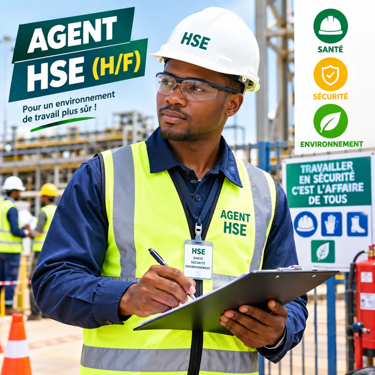 RECRUTEMENT AGENT HSE (H/F) – 02 POSTES