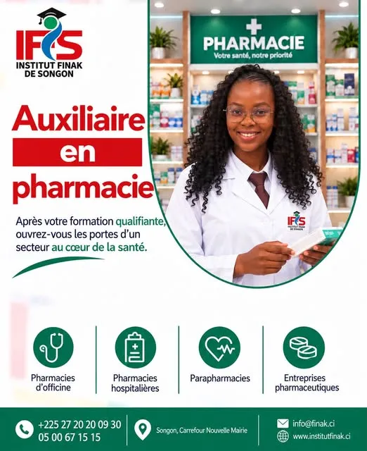 RECRUTEMENT AUXILIAIRE EN PHARMACIE
