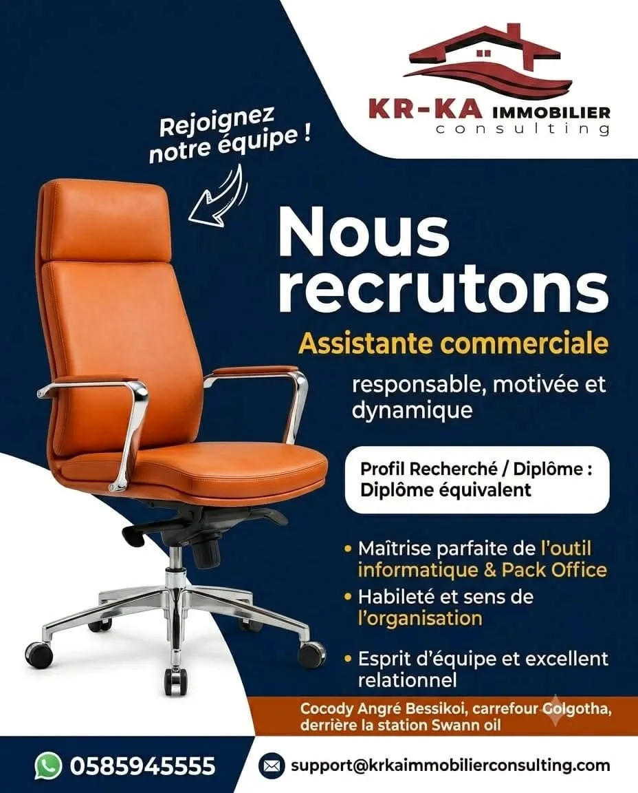 RECRUTEMENT ASSISTANTE DE DIRECTION