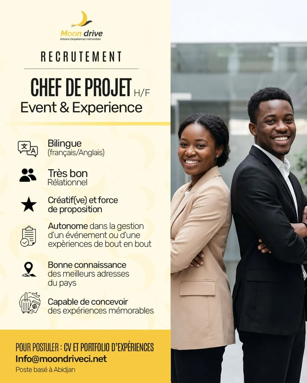 RECRUTEMENT CHEF DE PROJET (H/F)