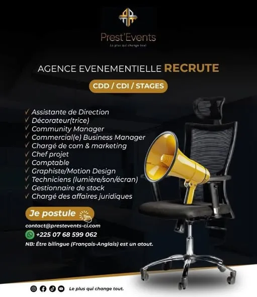 RECRUTEMENT DE PLUSIEURS POSTES