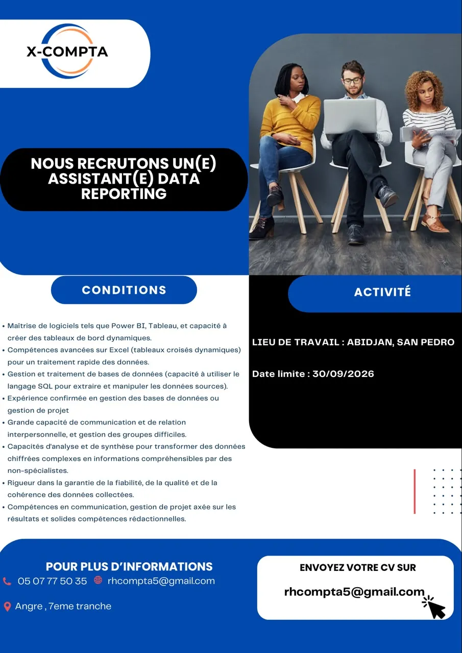 RECRUTEMENT ASSISATNT DATA REPORTING (H/F)
