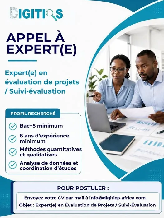 RECRUTEMENT EXPERT EN EVALUATION DE PROJETS H/F