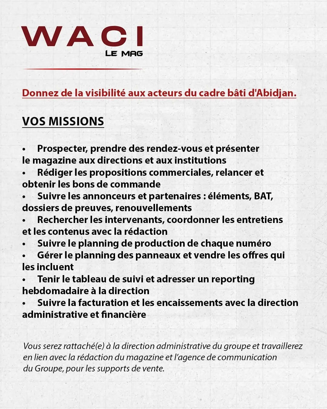 RECRUTEMENT CHEF DE PROJET (H/F)