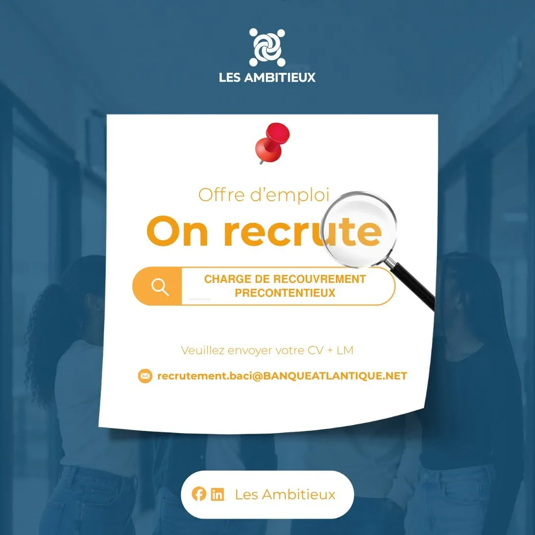 RECRUTEMENT CHARGE DE RECOUVREMENT PRECONTENTIEUX