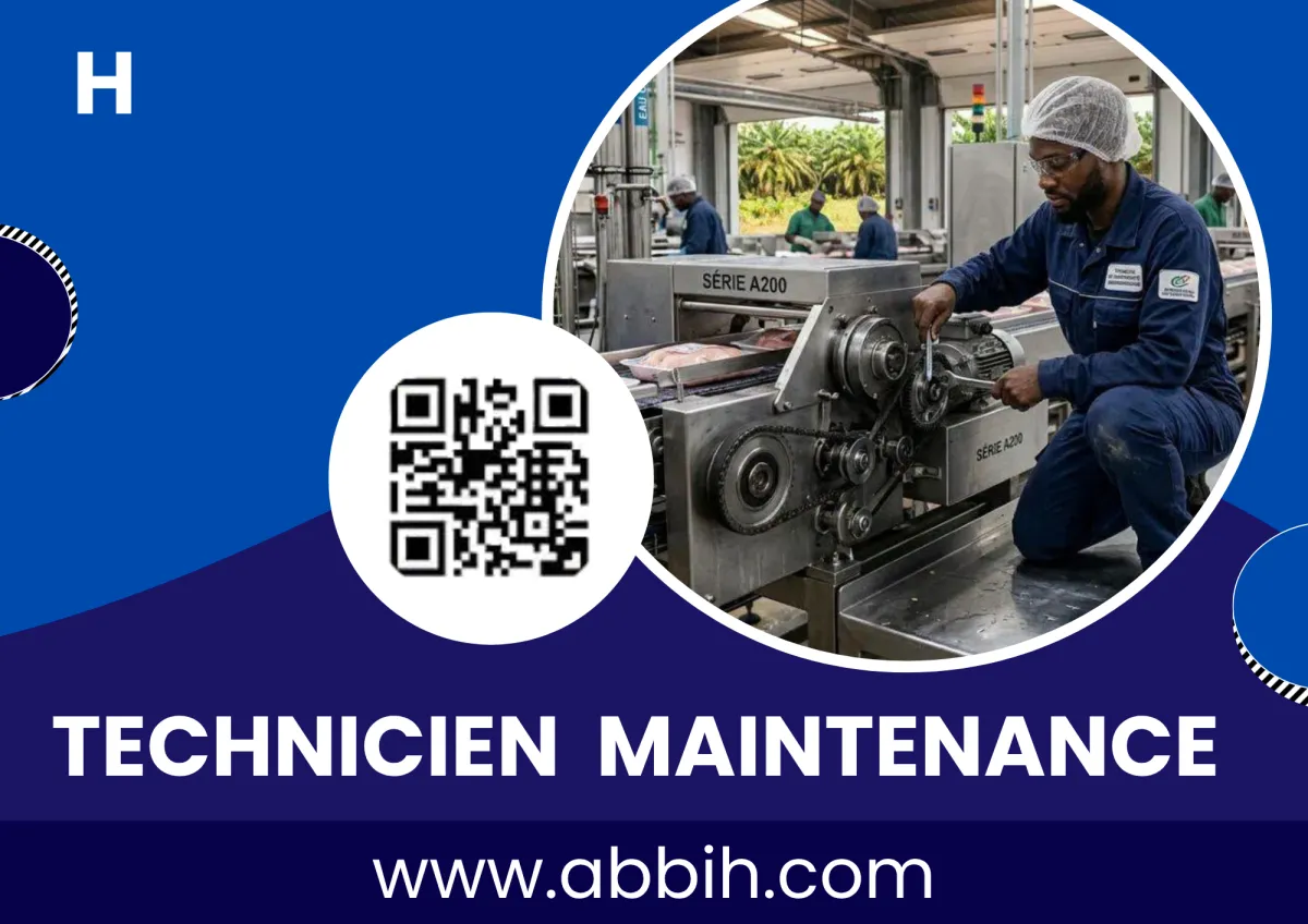 Offre d'emploi RECRUTEMENT TECHNICIEN EN MAINTENNACE