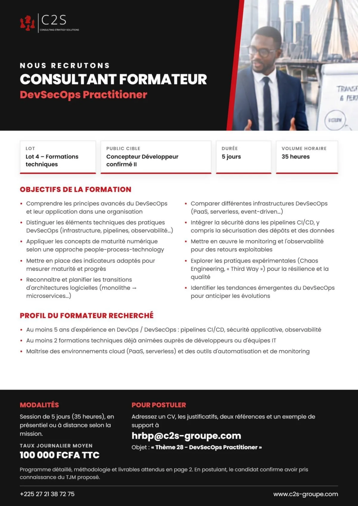 RECRUTEMENT CONSULTANT FORMATEUR (H/F)