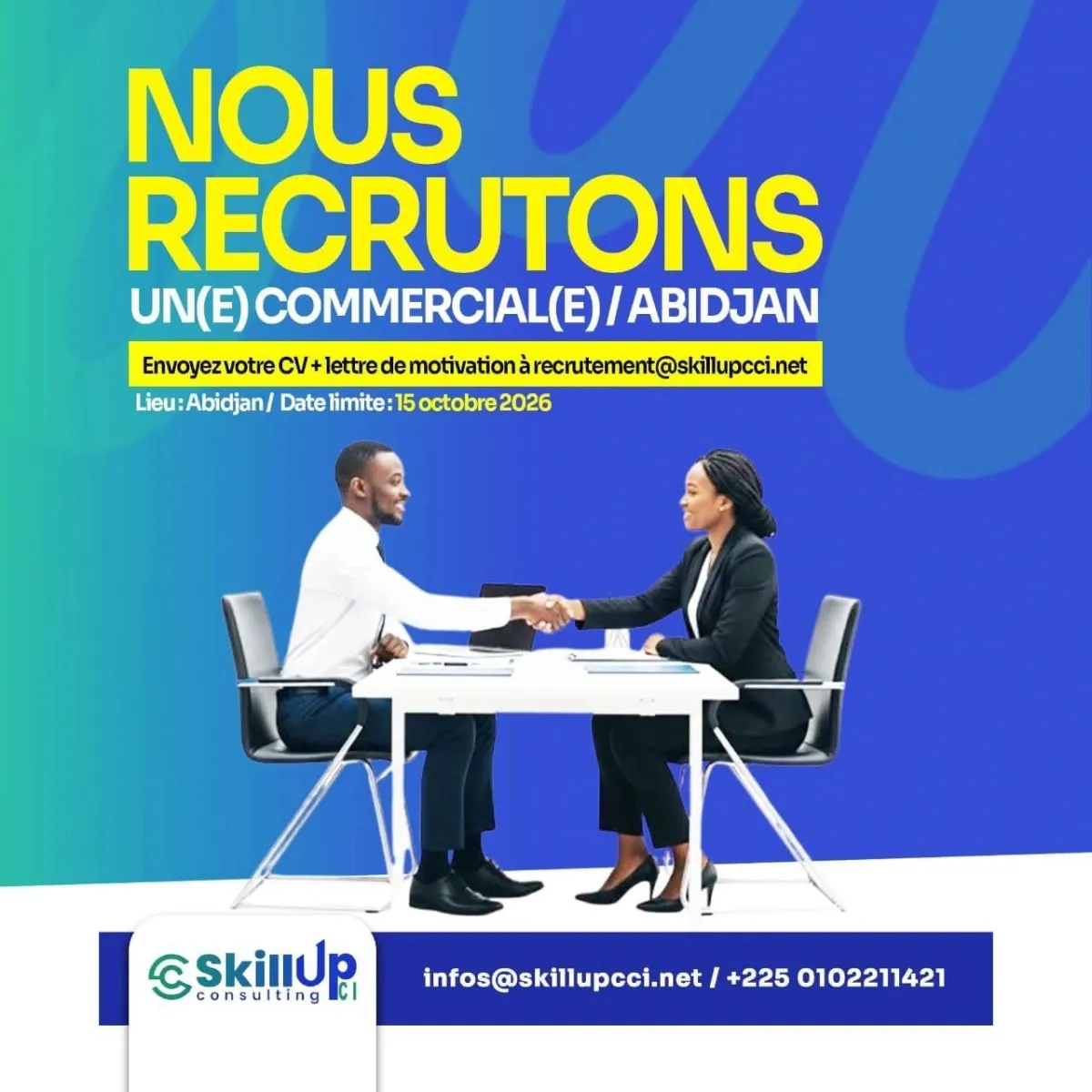 Offre d'emploi RECRUTEMENT D'UN COMMERCIAL (H/F)