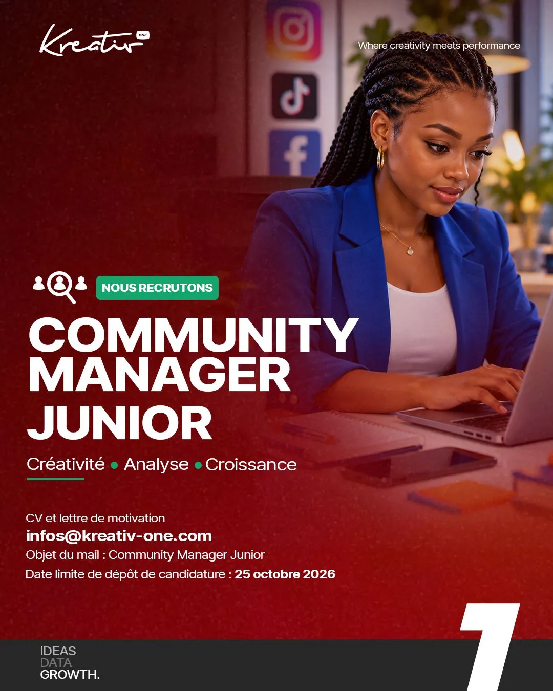 Offre d'emploi RECRUTEMENT COMMUNITY MANAGER (H/F)