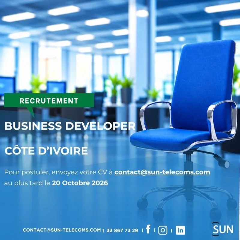 Offre d'emploi RECRUTEMENT BUSINESS DEVELOPER (H/F)