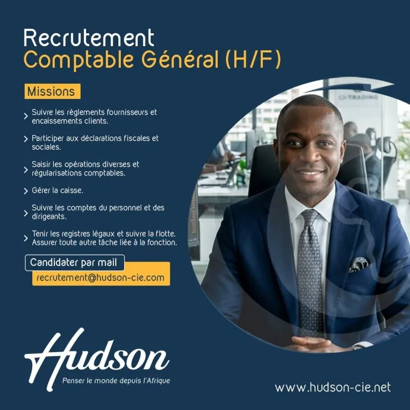 RECRUTEMENT D'UN COMPTABLE GENERAL (H/F)