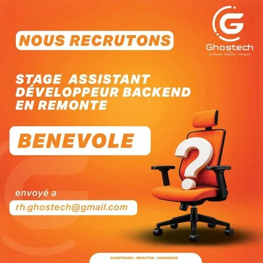 STAGIAIRE ASSISTANT DÉVELOPPEUR BACKEND
