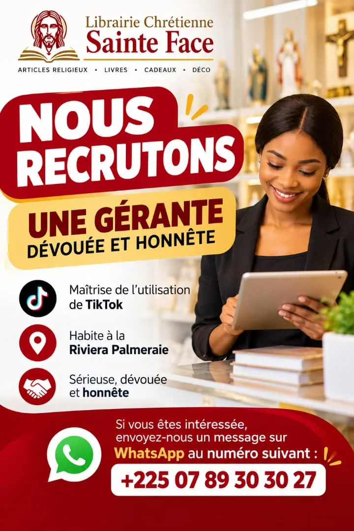 RECRUTEMENT UNE GERANATE DEVOUEE