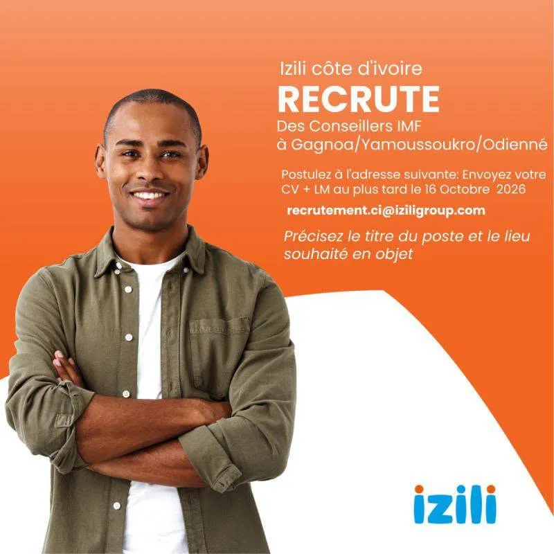 Offre d'emploi RECRUTEMENT CONSEILLERS IMF (H/F)