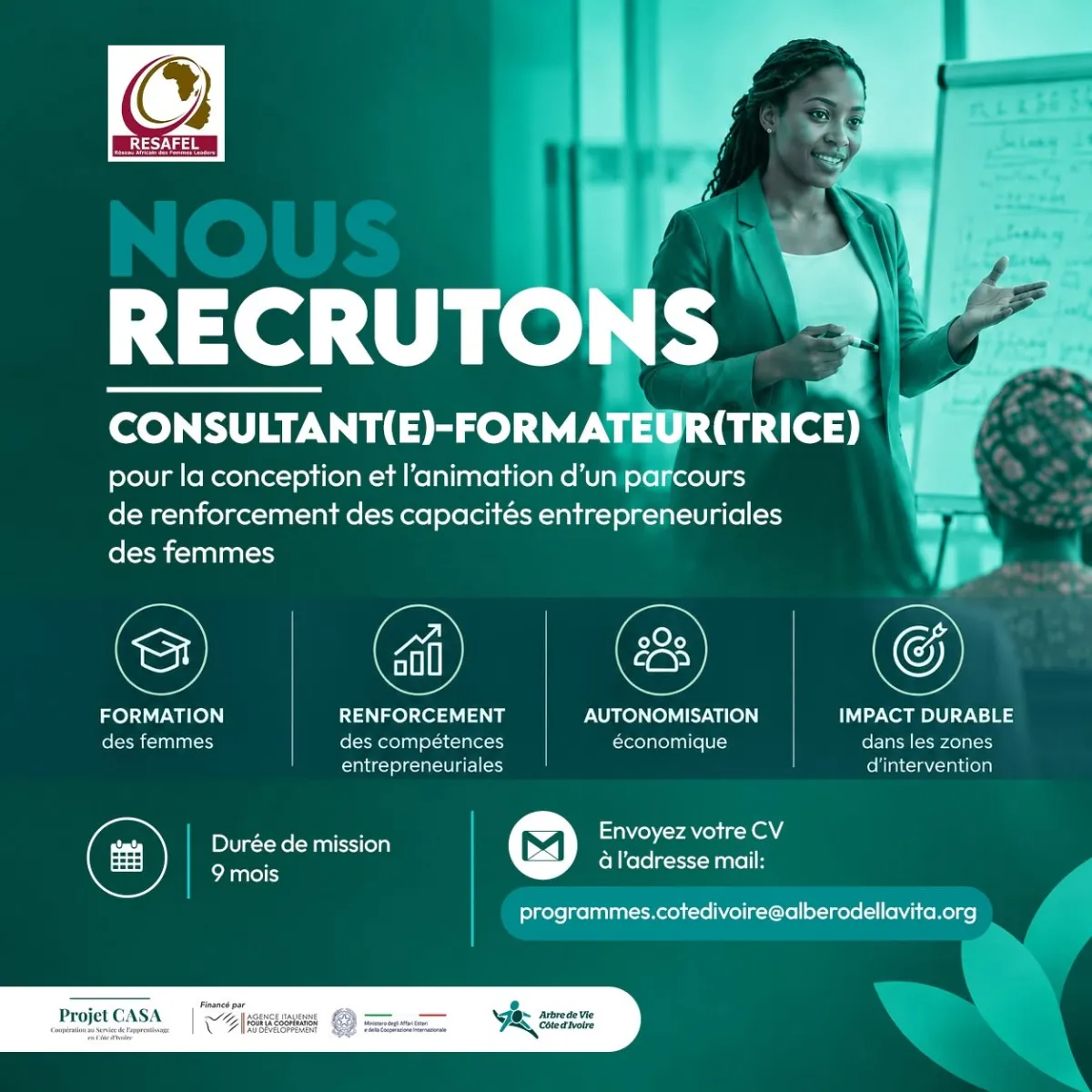 Offre d'emploi RECRUTEMENT CONSULTANT - FORMATEUR (H/F)