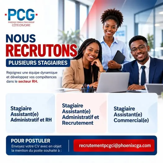 Offre d'emploi RECRUTEMENT DE PLUSIEURS POSTES
