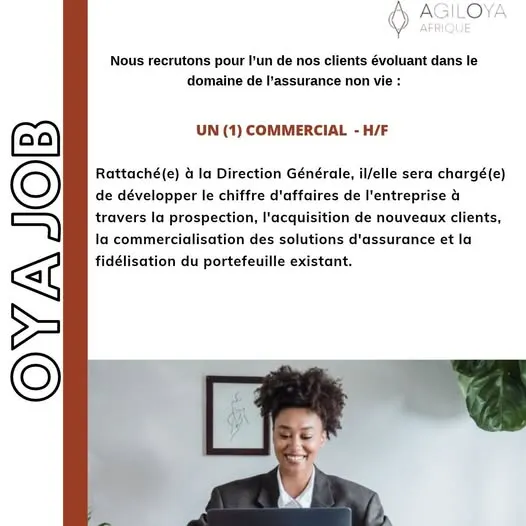 RECRUTEMENT UN (1) COMMERCIAL - H/F