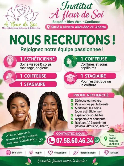 RECRUTEMENT DE PLUSIEURS POSTES