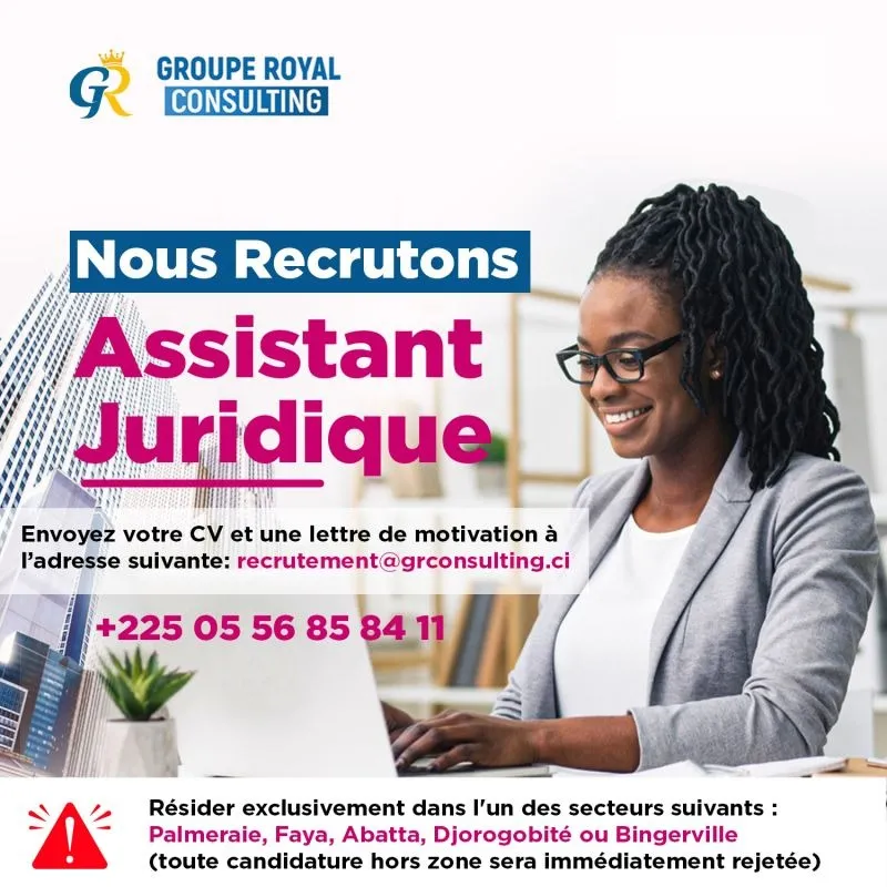 RECRUTEMENT ASSISTANT JURIDIQUE (H/F)
