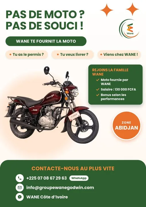 RECRUTEMENT DES LIVREURS (H/F)