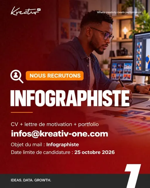 RECRUTEMENT D'UN INFOGRAPHISTE H/F