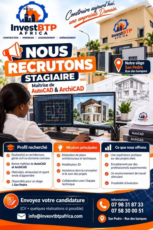 OFFRE DE STAGE – ARCHITECTURE & CONCEPTION 3D