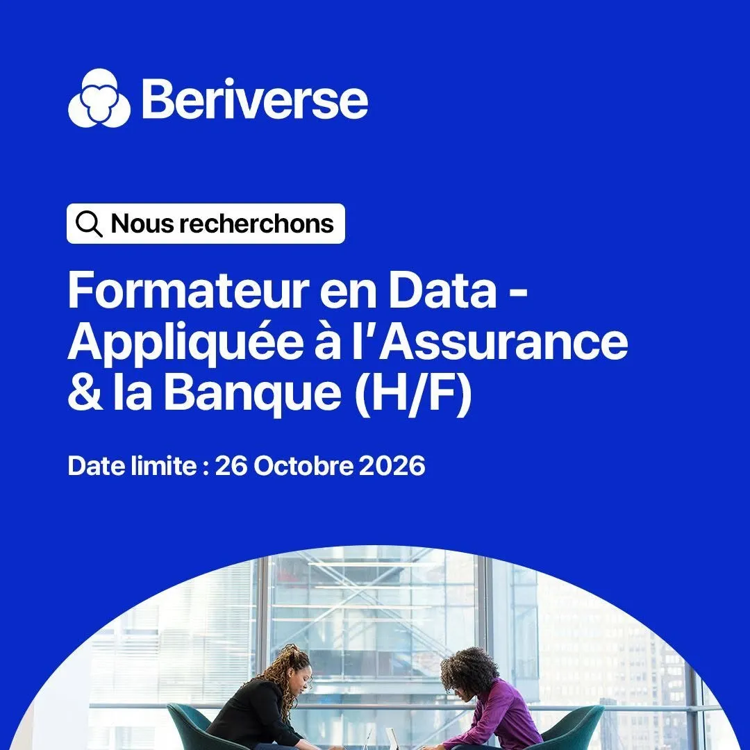 RECRUTEMENT FORMATEUR DATA APPLIQUE H/F