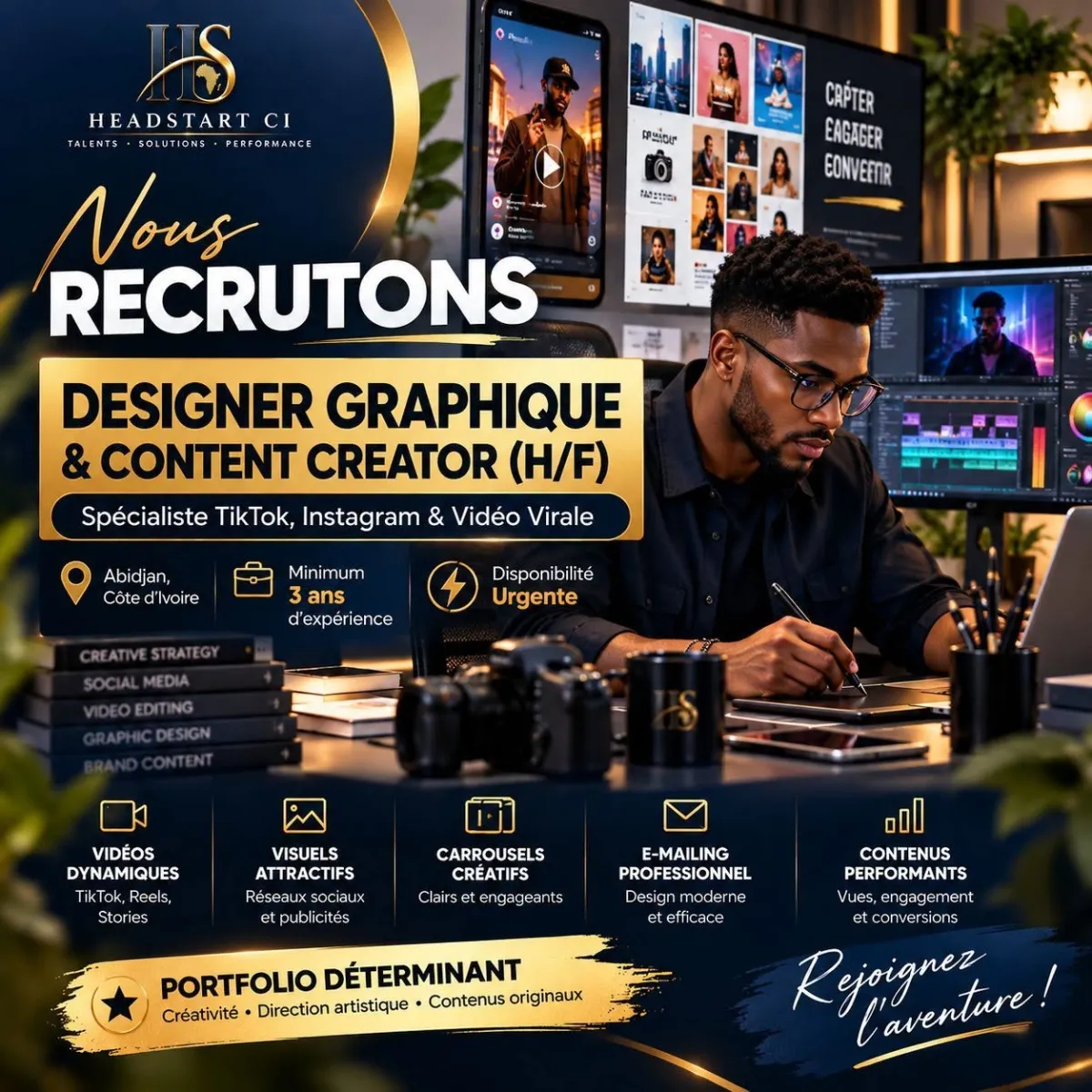 DESIGNER GRAPHIQUE & CONTENT CREATOR (H/F)