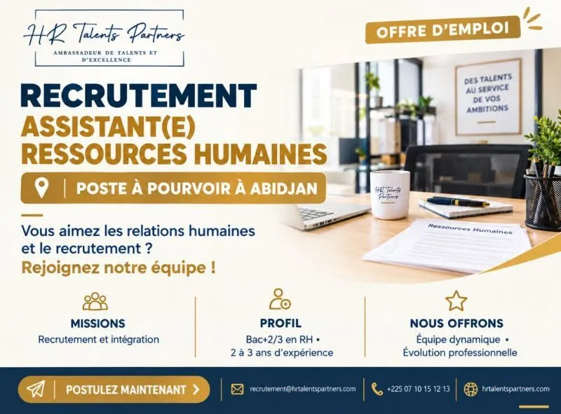 RECRUTEMENT ASSISTANT RH (H/F)