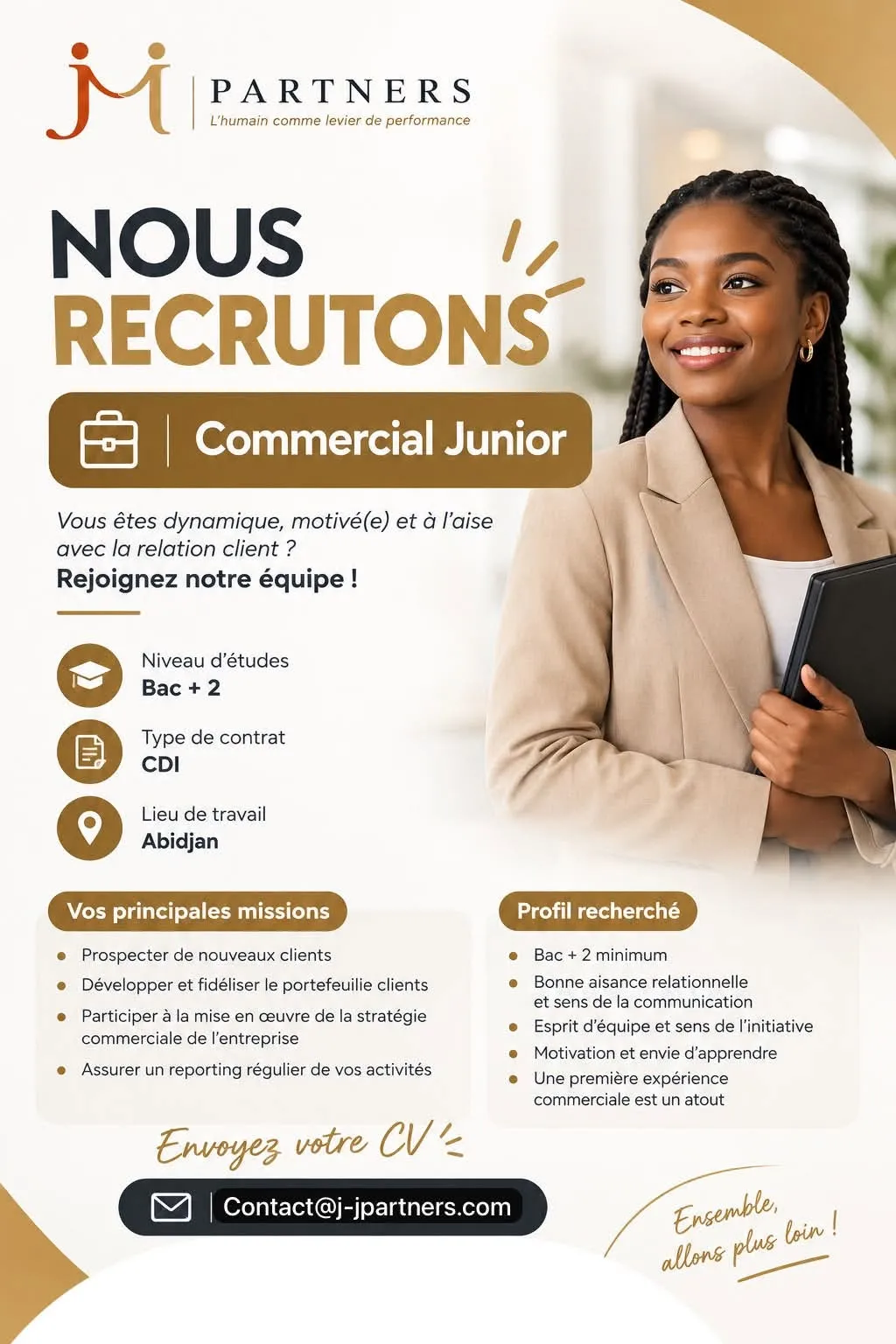 RECRUTEMENT COMMERCIAL JUNIOR (H/F)