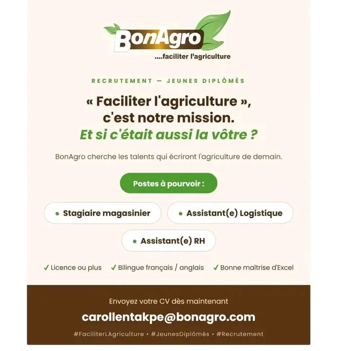 RECRUTEMENT DE PLUSIEURS POSTES